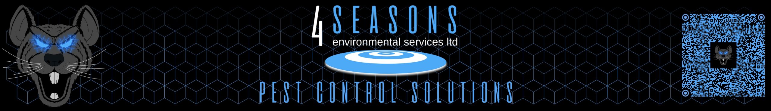 Website banner for 4 seasons pest control solutions