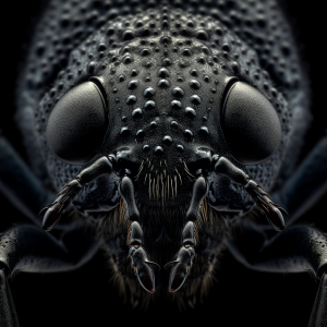 A macro closeup of a Beetle