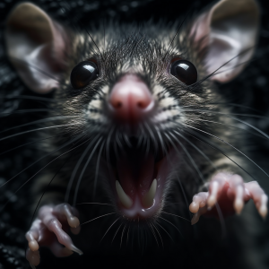 A macro closeup of a Rat