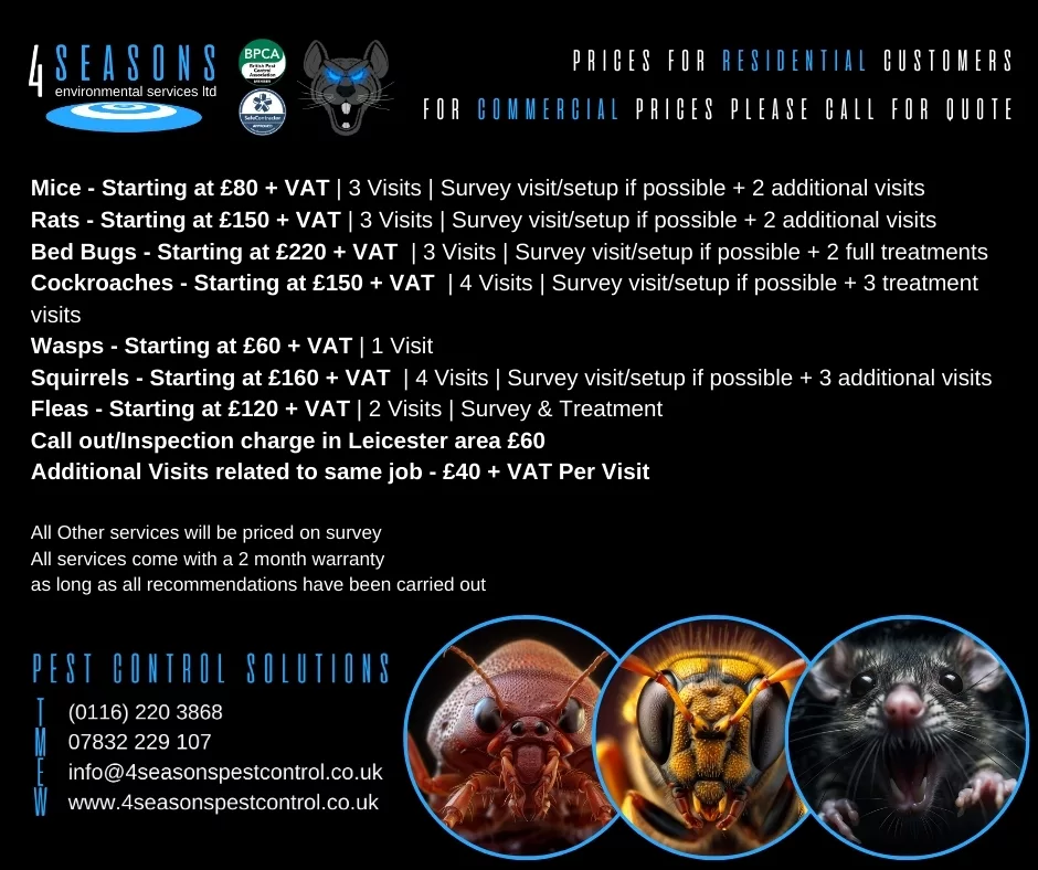 Residential Services 4 Seasons Pest Control Ltd